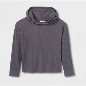 Cat & Jack Ribbed Pullover Hoodie